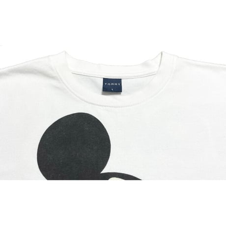 TOMMY HILFIGER × Disney Mickey コラボレーションTシャツ ホワイト Lサイズ