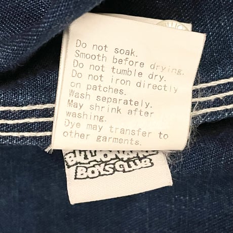 MADE IN JAPAN製 BILLIONAIRE BOYS CLUB ドット柄長袖デニムシャツ インディゴ Lサイズ