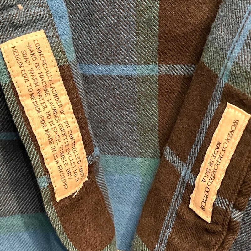 MADE IN USA製 INDIVIDUALIZED SHIRTS 長袖チェック柄フランネル