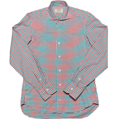 MADE IN ITALY製 PIETRO PROVENZALE PER BARNEYS NEWYORK 長袖ギンガムチェックシャツ マルチカラー Sサイズ