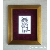 猫の鉛筆画「あなたへの贈りもの」