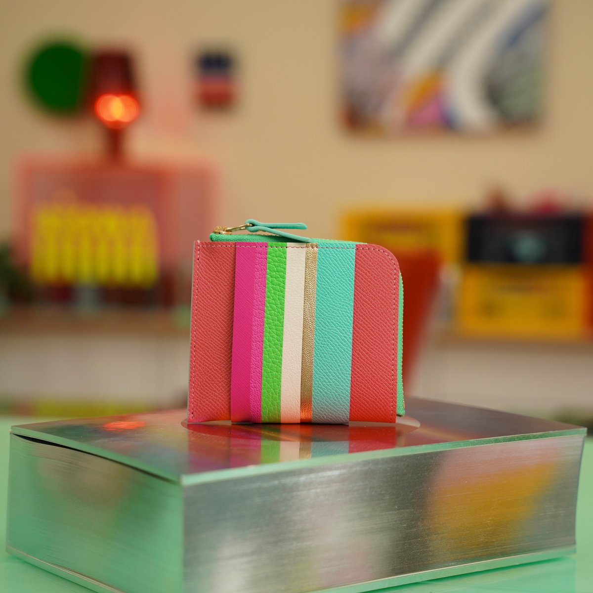 未使用⭐︎RIOWA カラフルショートウォレット 日本製 Short Wallet-13 | RiOWA