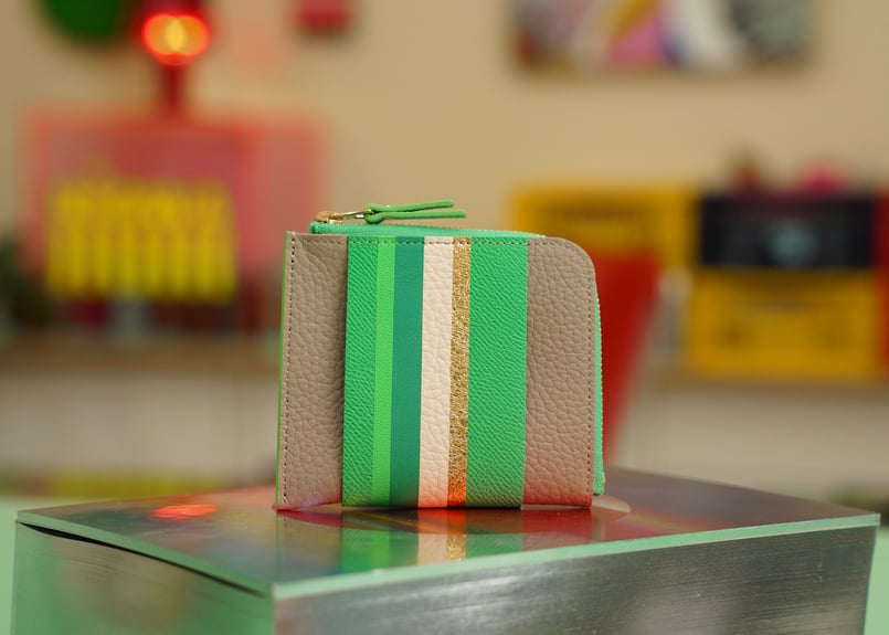 RIOWA ミニウォレット ミニウォレット / シェーブル【Ricco mini】Blue vista | BRUSH L