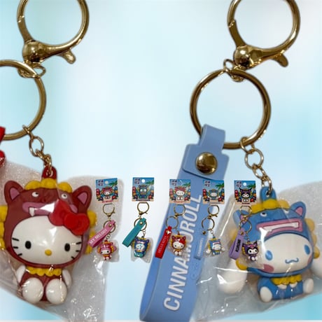 沖縄限定★サンリオキーホルダー★キティクロミシナモマイメロハンギョドン