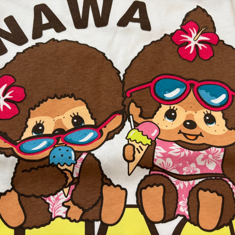 沖縄限定☆モンチッチ☆ビーチサングラスTシャツ☆タグもかわいい