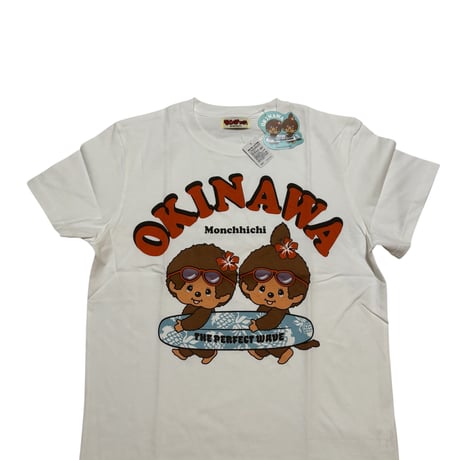 沖縄限定★モンチッチ★サーフボードTシャツ★タグもかわいい