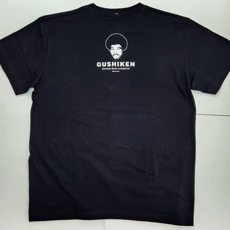 沖縄★具志堅用高Tシャツ★公式ライセンスグッズ★黒★バックプリント★現役時代