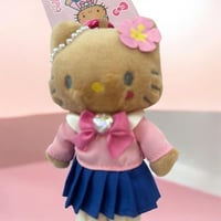 沖縄★日焼けキティ★足長学生ハイビスカス★