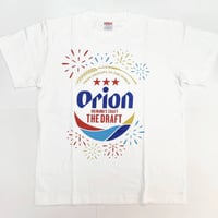 沖縄★オリオンビール★人気の花火Ｔシャツ★白