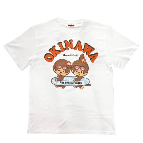 沖縄限定★モンチッチ★サーフボードTシャツ★タグもかわいい