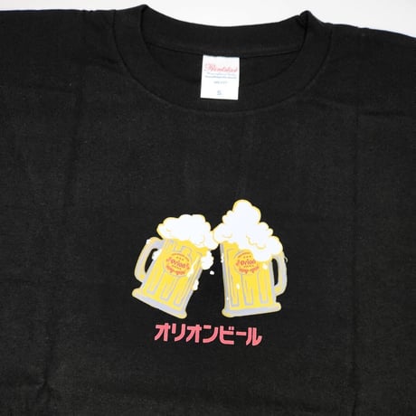 沖縄★オリオンビール★2023年乾杯Ｔシャツ★ジョッキ柄  黒★バックプリントあり