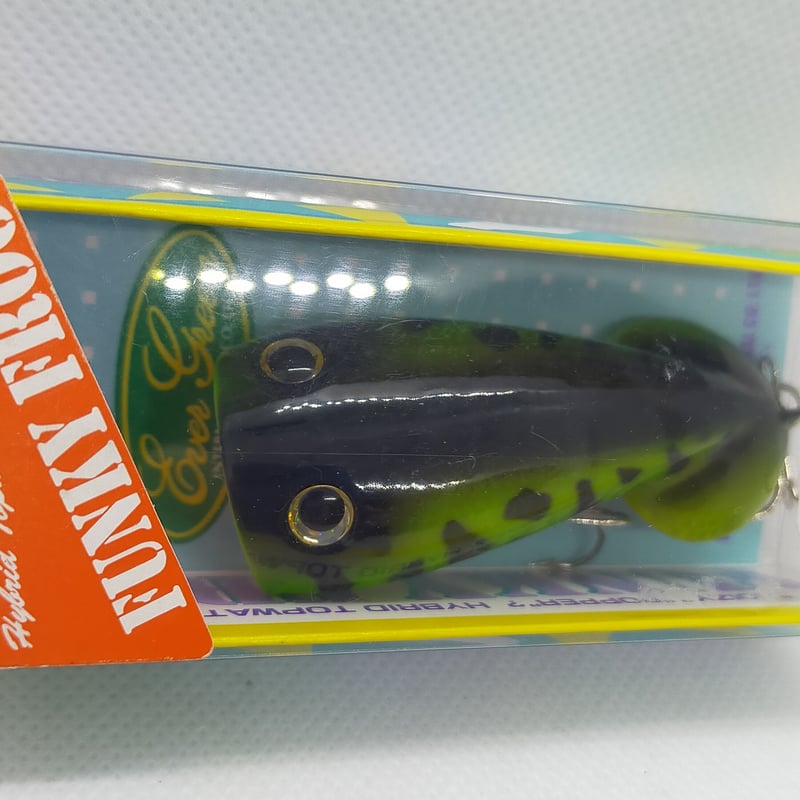 freak freak トップウォータールアー グリーン・ブラック エバーグリーン/ ファンキーフロッグ | ps.kizuの中古釣具＆アウトレット館