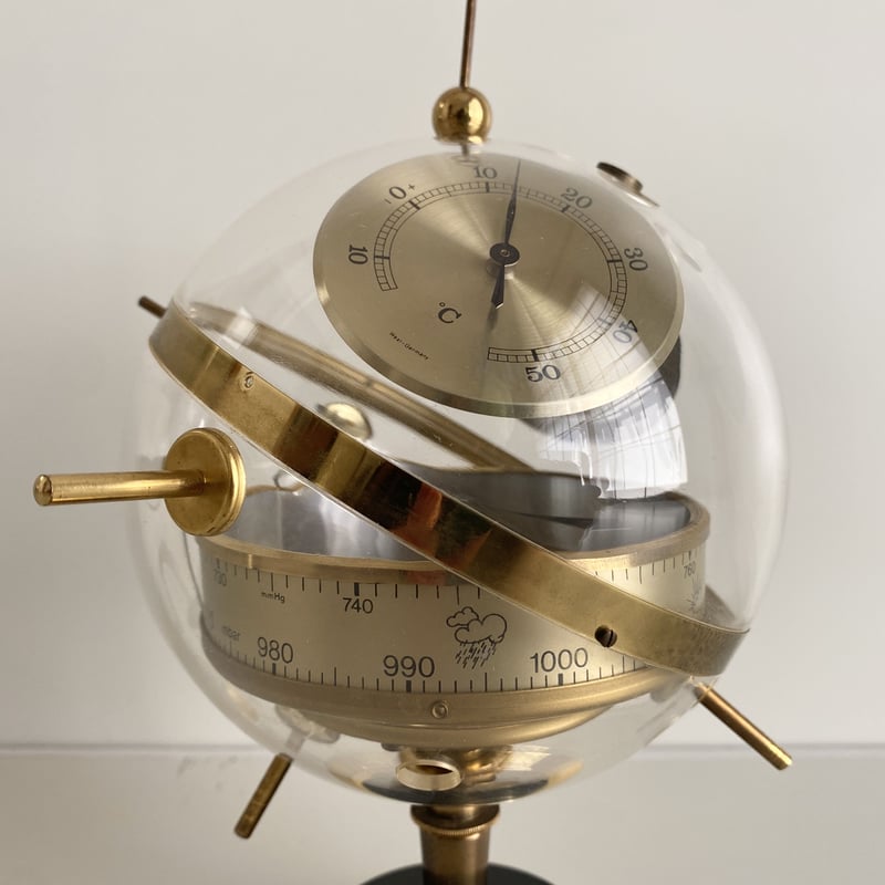 Sputnik Weather Station   Holz antiques
