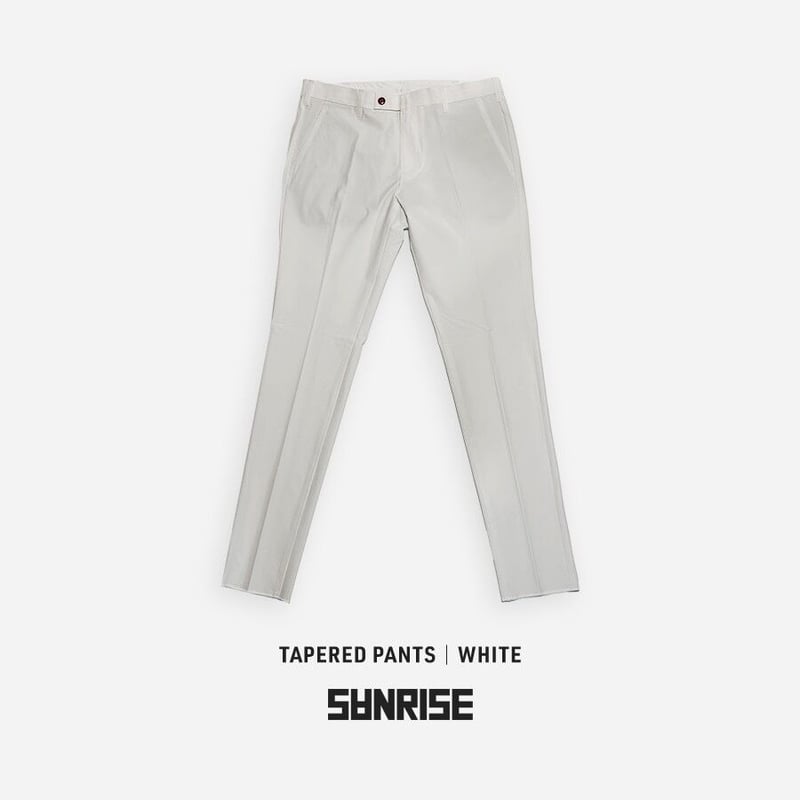 TAPERED PANTS】WHITE | SANRISE Online Store