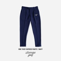 【ONE TUCK TAPERED PANTS】NAVY
