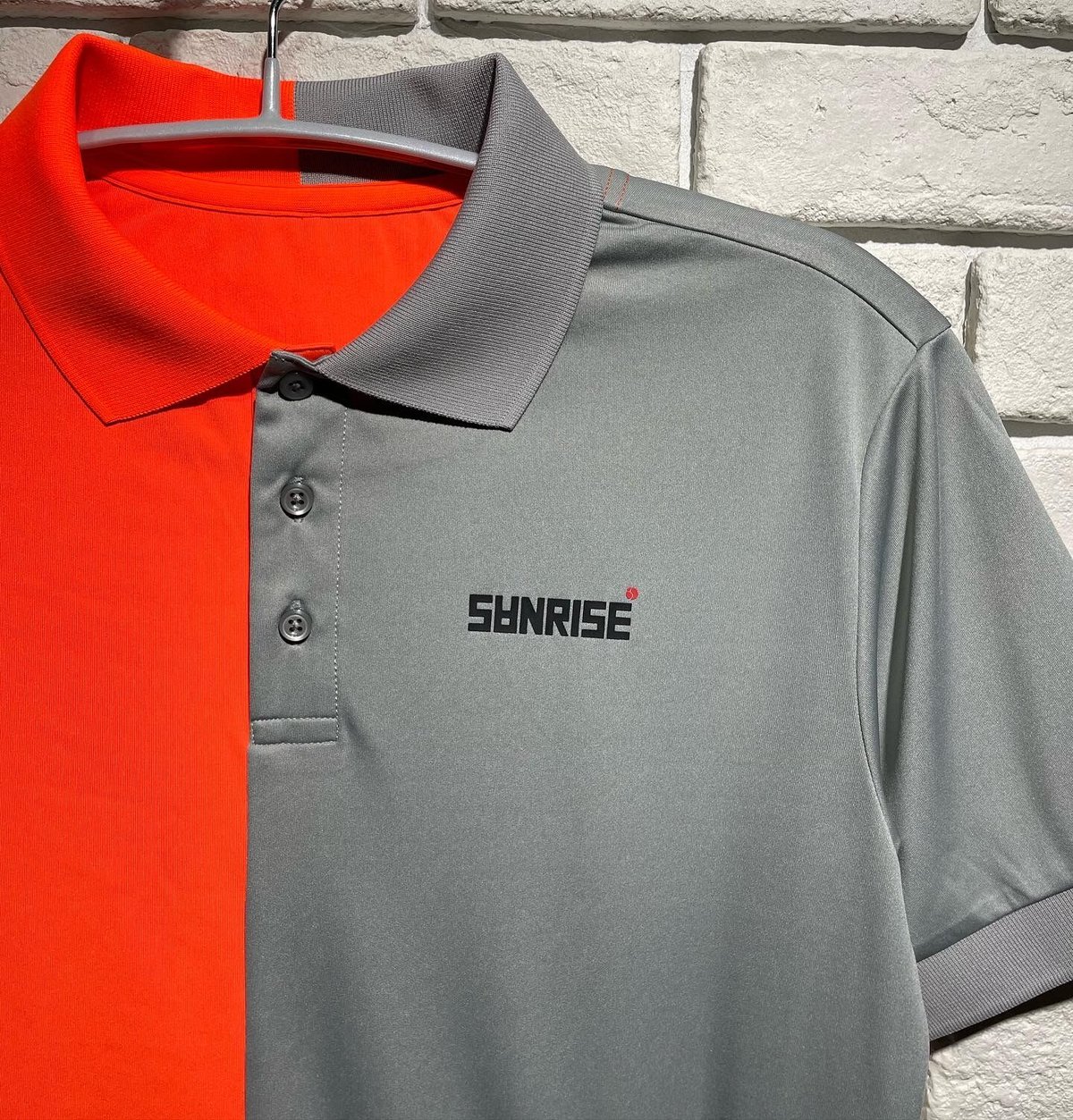 サンライズ　【左右切り替えPOLO】Orange/Grey fit=scale-down,w=1200