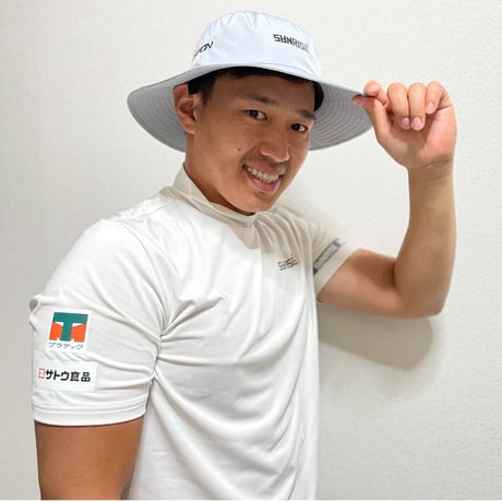 【sanriseシャツ】モックネックシャツ（white）