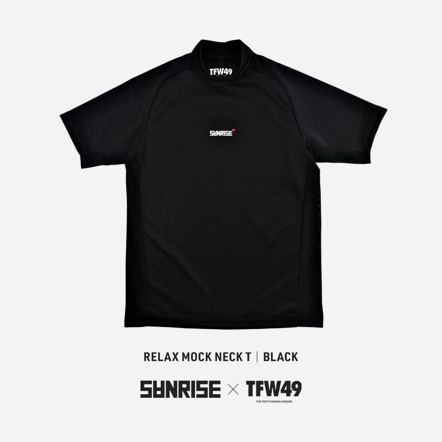 TFW49 SIDE MESH MOCKNECK】 BLACK | SANRISE Onl...