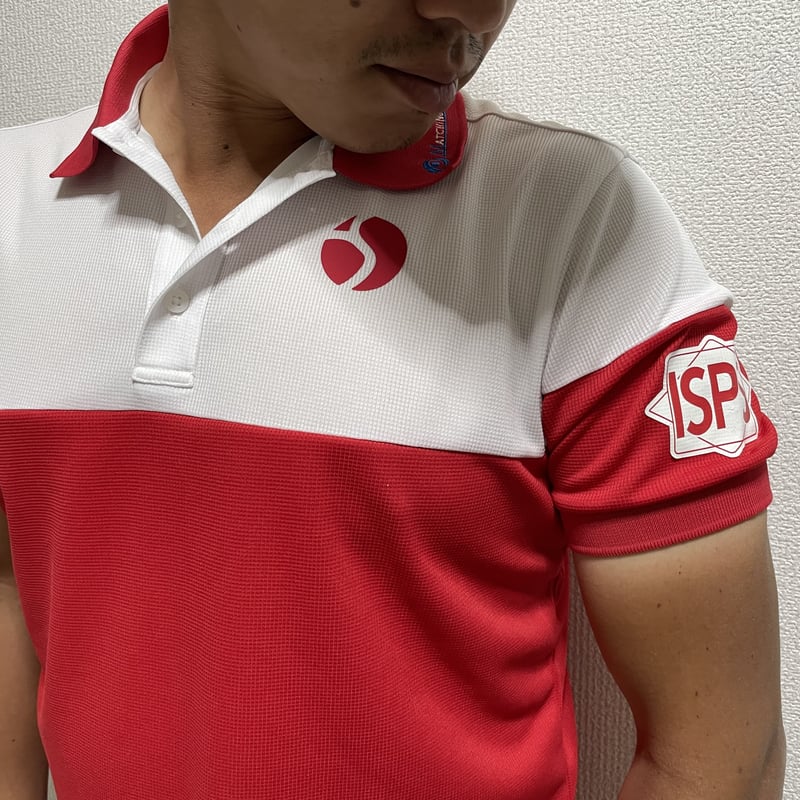 ポロシャツ】red/white切り替えシャツ | SANRISE Online Store 