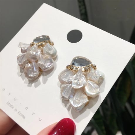 【即納】クリスタルジュエリーピアス