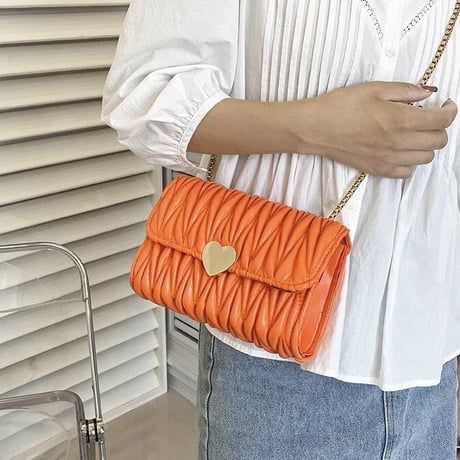 ハート キルティングチェーンバッグ 10色展開