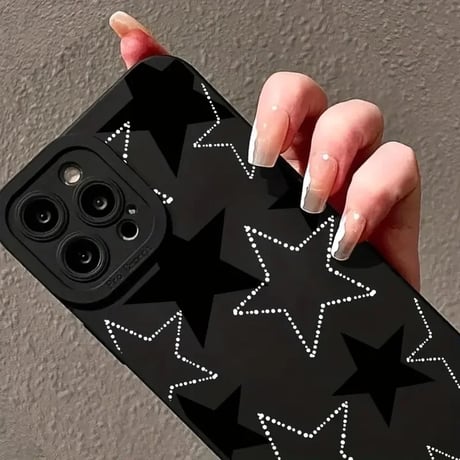 モノトーンスター シリコンiPhoneケース