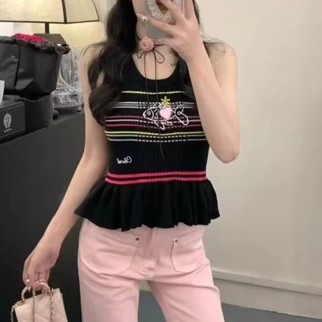 ストライプフィッシュサマーニット 2色展開