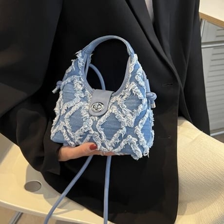 クロスフリンジ ショルダーバッグ 4色展開