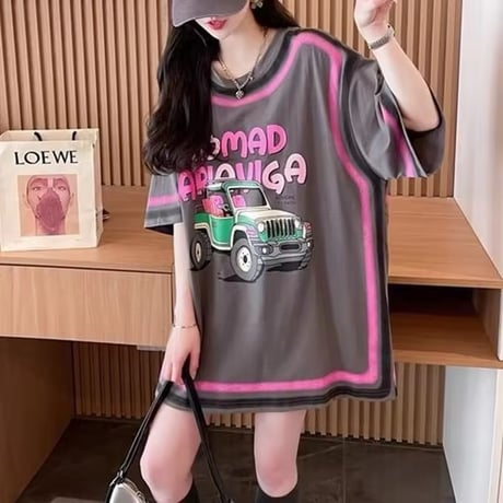 ネオンピンクTシャツ 2色展開
