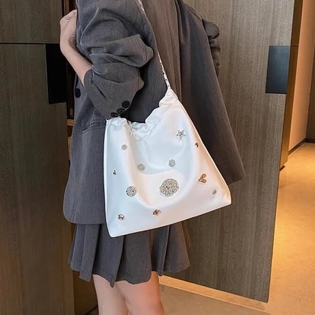 シルバービジュー レザーバッグ 3色展開
