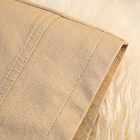 【Beigh Mサイズ即納】ウエストベルトレザーパンツ 3色展開