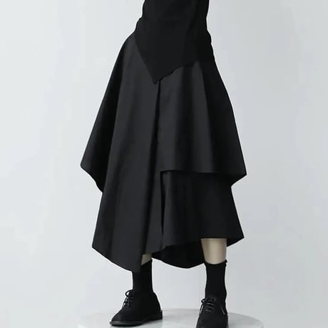 ドレープアシンメトリー スカート 3色展開