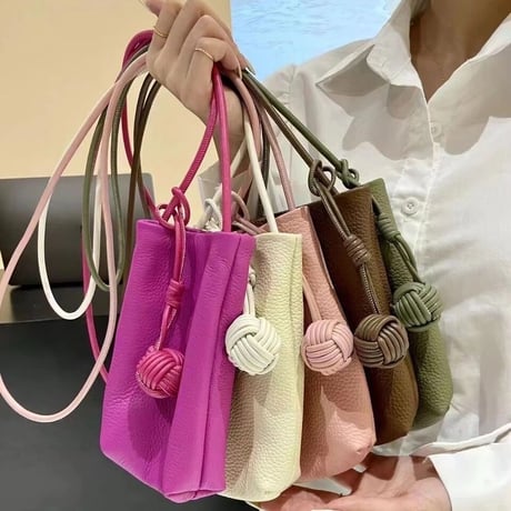 ボールクロシェット レザーミニポシェット 15色展開