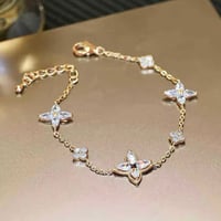 【即納】クリスタルフラワーブレスレット
