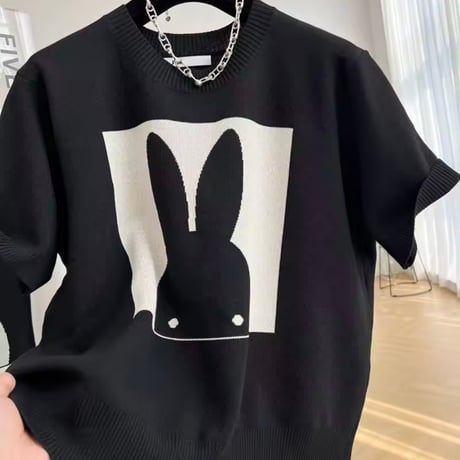 モダンスクエアサマーニット 2色展開