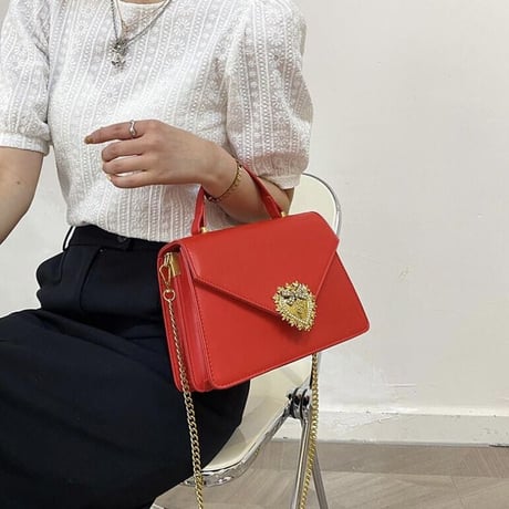 ゴールドロゴ チェーンバッグ 8色展開