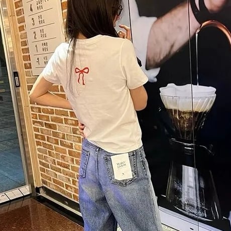ポイントリボン Tシャツ