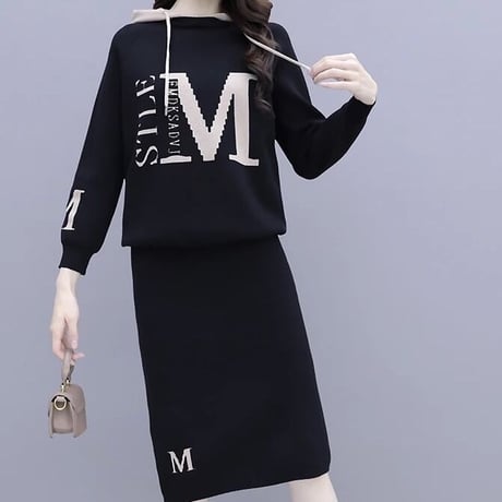 フーディ ロゴニットセットアップ 2色展開