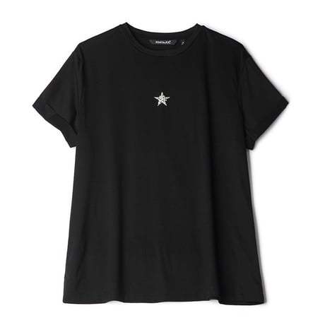 【Mサイズ即納】クリスタルスターTシャツ フラワー刺繍スカートセット