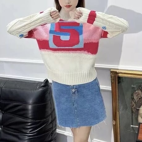 ファイブデザイン ハイネックニット 2色展開