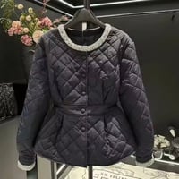 ビジューキルティングダウンジャケット