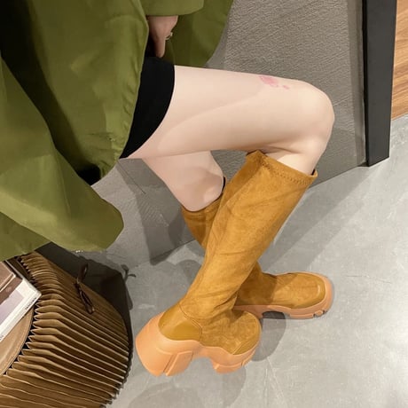 【ロング丈.ショート丈】ゴアソール ソックスブーツ 2色展開