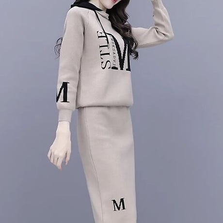 フーディ ロゴニットセットアップ 2色展開