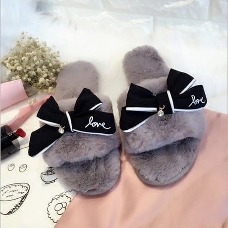 ロゴリボン ファールームシューズ 3色展開
