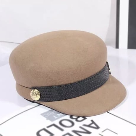 ゴールドモチーフ ベルトキャスケット 2色展開
