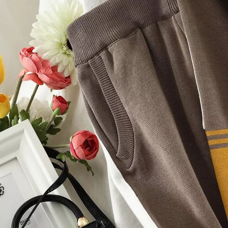 コントラストカラー ジッパーセットアップ 3色展開