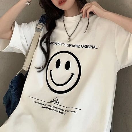 スマイリー オーバーTシャツ 2色展開