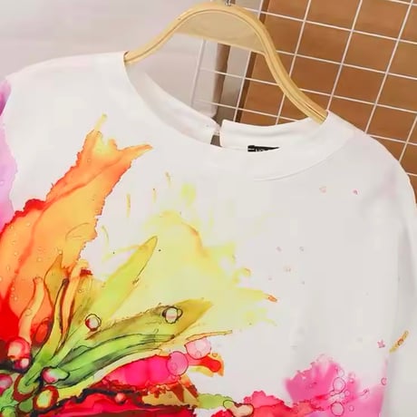 カラフルペイントブラウス 3色展開