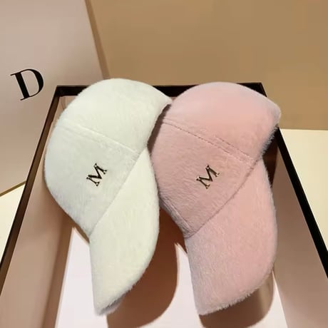 Mロゴファーキャップ 4色展開