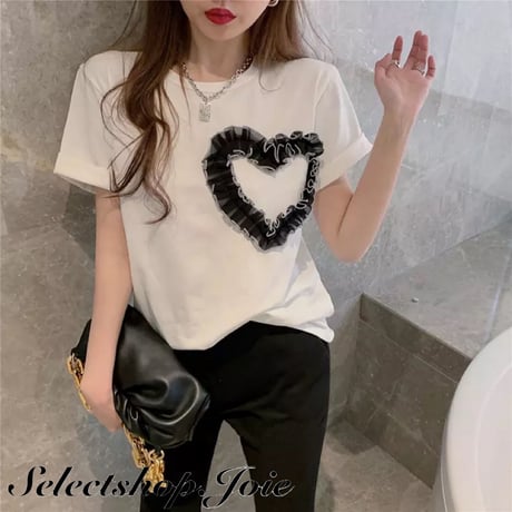 ハートレース Tシャツ